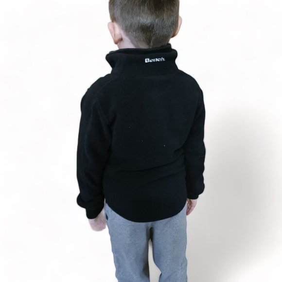 Boys Bench Black Fleece Zippered Jacket Size 5-6 YRS - Picture 4 of 13